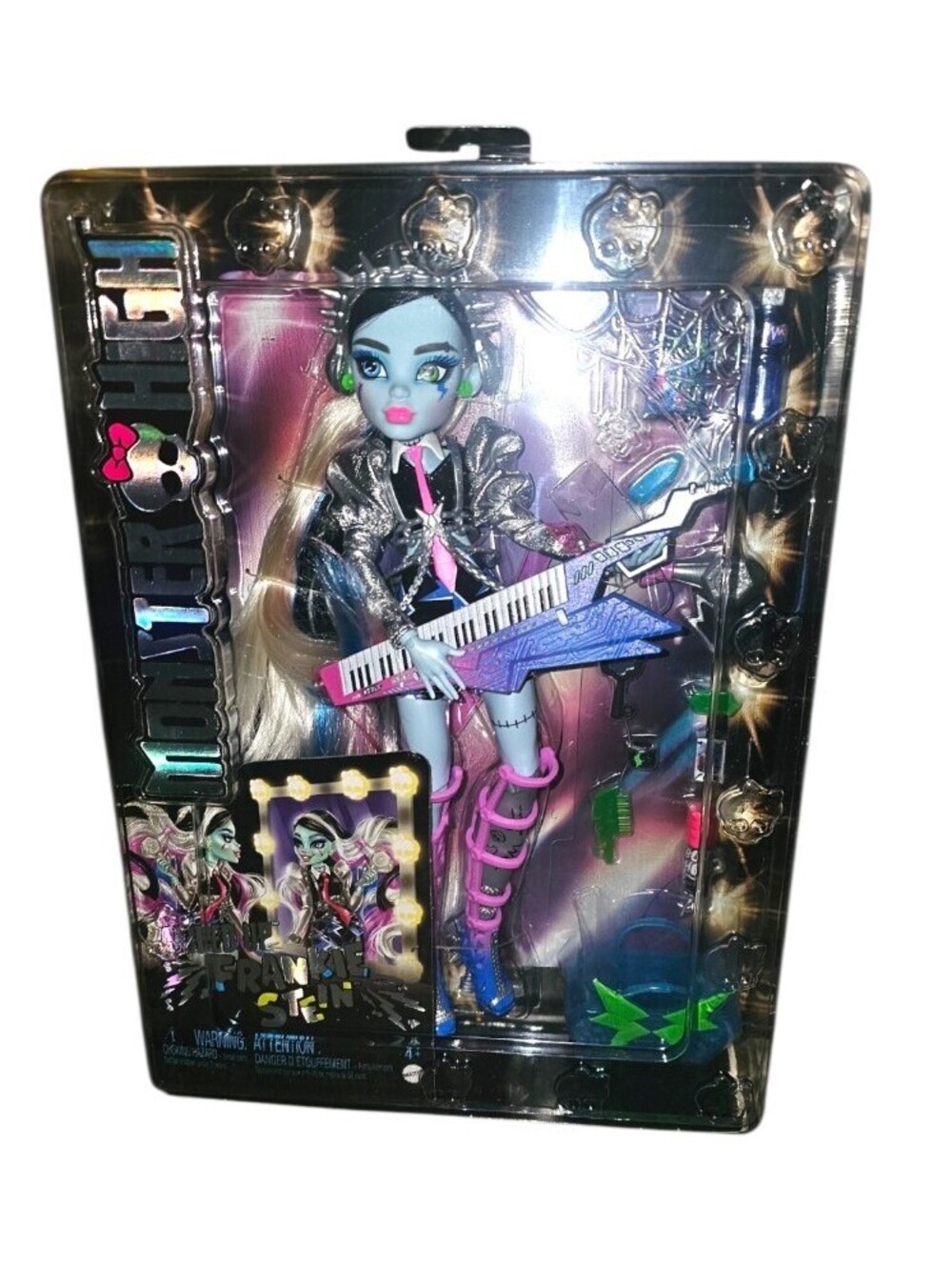 Monster High Amped Up Frankie Stein G3 Fashion Doll NEW In Box